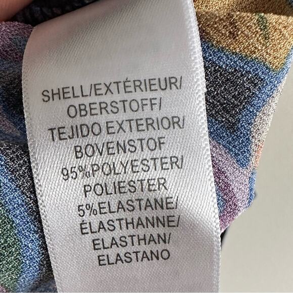 Adrianna Papell Leafy Hearts Floral Mockneck Dress Long Sleeve Plus Size 20w - Picture 6 of 8